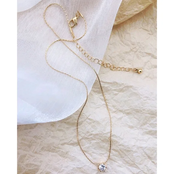 Anthropologie Olivia Classy Minimalist Necklace - Picture 3 of 6